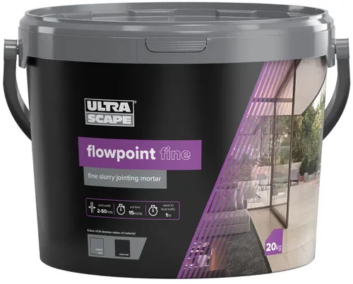 Ultra Scape Natural Grey Flowpoint, Fine Flowable Rapid Set External Grout 20kg